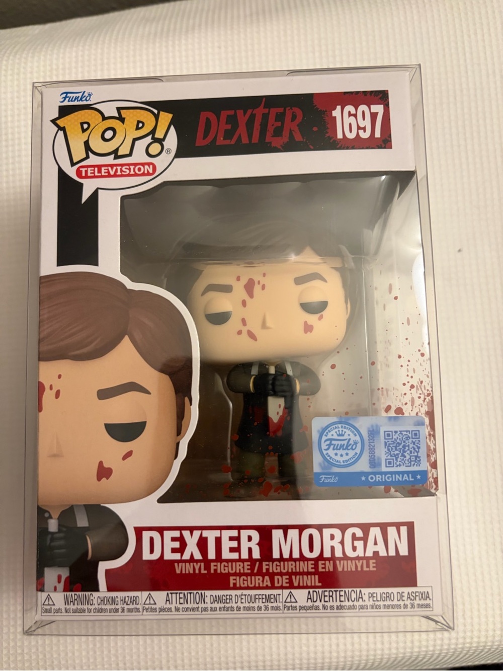 Funko Dexter Morgan Pop! Vinyl Figure - White, Black, Brown, Red